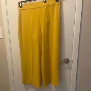 Zara wide leg trousers mustard yellow